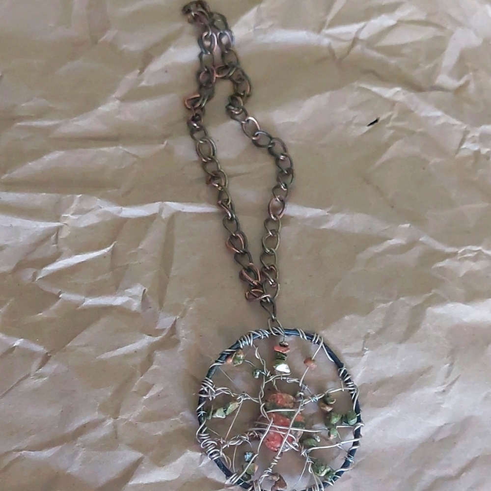 Vintage Dream Catcher Necklace  0242